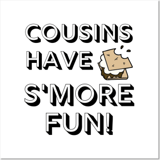 Cousins Have S'more Fun Smores Camping Family Vacation Reunion Shirt Hoodie Sweatshirt Mask Tote Gift Posters and Art